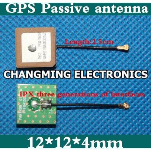 12*12*4mmGPS passive antenna GPS antenna IPX three generations of small size watch built-in antenna(working100%FreeShipping)1PCS