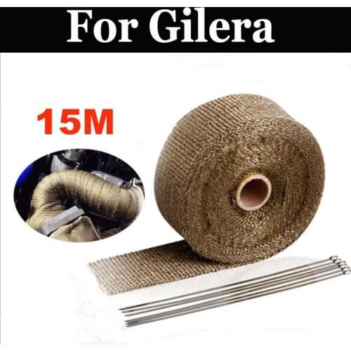 15m Motorcycles Exhaust Front Pipe Cloth Roll Motorbike Anti-Hot Wrap Heat For Gilera Rx Arizona Hawk 200 Rally 250 Tg1 Xr1 2