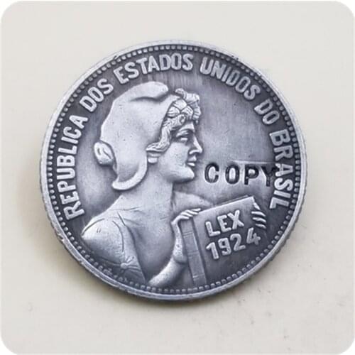 1924 Brazil 100 Reis (Pattern Strike) COPY COIN FREE SHIPPING