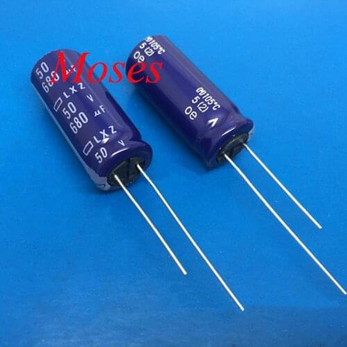 50v 680uf +/-20% Capacitance NCC LXZ 100% Original New Audio Electrolytic Capacitor Radial 13x30mm Capacitors