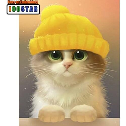 5D Round/square Drill Modern Home Decoration Diy Diamond Painting Cartoon Cat Needlework Full Diamond Embroidery Painting