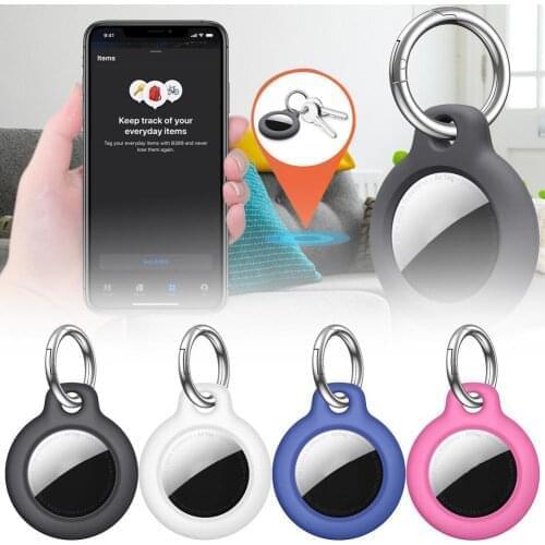 Secure Holder For Apple Airtags Case Protective Case Anti-lost PC Tracker Keychain Holder Case Keychain Protective Sleeve Device