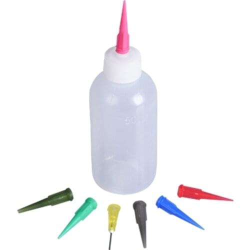 1Pcs with 7Needles Mud Bottle Transparent Plastic Decorative DIY Professional Soft Ceramics Tool Colorful NEW Househould Quality
