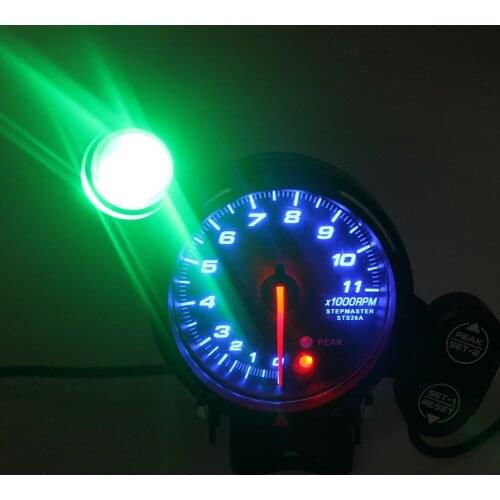 3.75" Car Tachometer Gauge Meter Blue LED Display With Shift Light 12V B1116