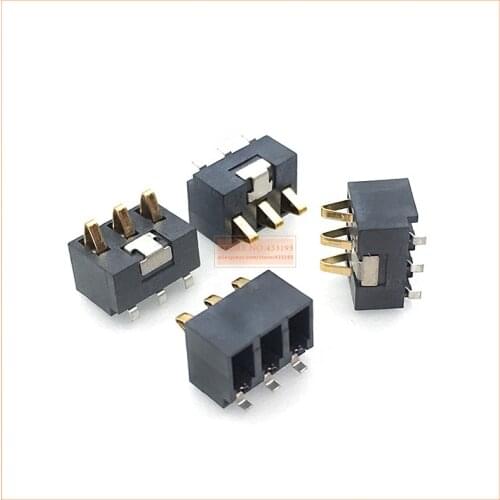 FREE SHIPPPIN 100PCS 3Pin mmInner Battery Connector pitch 2.5mm Holder Clip Contact replacement for mobile phones common use