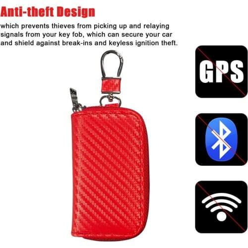 Car Keys Case RFID Shielding Key Credit Card Bags Faraday Card FOB Signal Blocker Bag Organizer for Privacy Protection Box bags