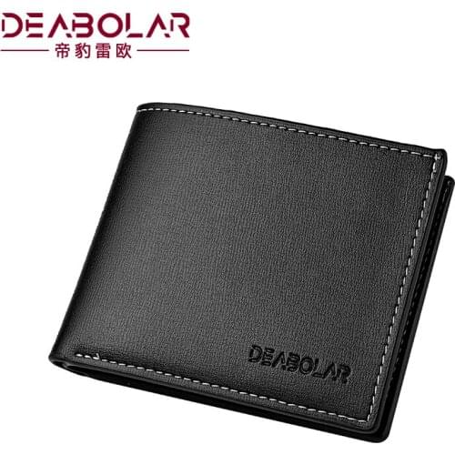 Mens Wallet Casual PU Leather Wallet Card Holder Coin Purse Standard Wallet Men Carteira Masculina Cartera Hombre Portemonnee