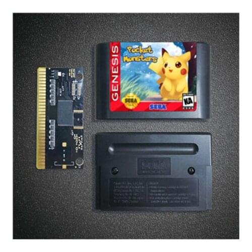 Pocket Monsters - 16 Bit MD Game Card for Sega Megadrive Genesis Video Game Console Cartridge