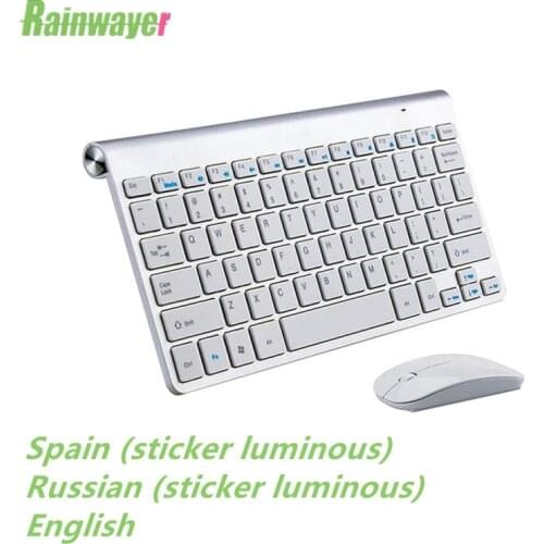 2.4G Keyboard Mouse Combo Set Multimedia Wireless Keyboard and Mouse For Notebook Laptop Mac Desktop PC TV Office Supplies