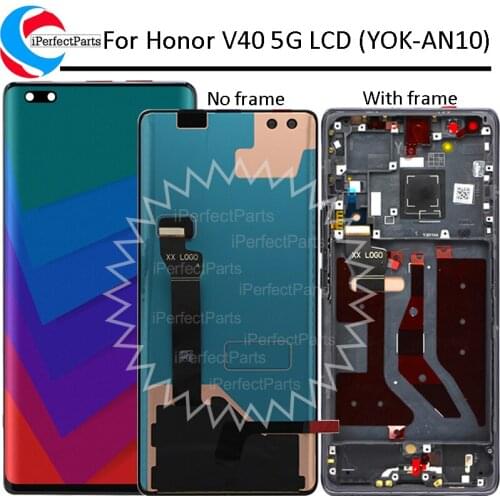 6.72'' Original For Huawei Honor V40 5G LCD Display +Touch Screen Digitizer Assembly For Honor V40 YOK-AN10 LCD Display