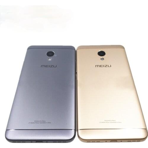 Original Housing For Meizu M5S M612H M612M Metal Battery Back Cover Mobile Phone Replacement Parts Case With Buttons Camera Lens