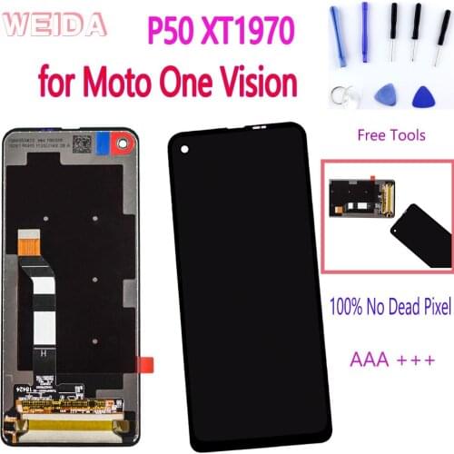 6.3'' Original LCD for Motorola Moto One Vision P50 XT1970 LCD Display Touch Screen Digitizer Assembly No Dead Pixel