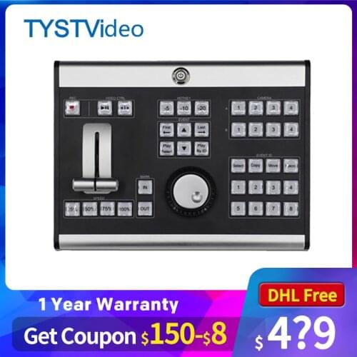 TYST TY-REW380 Control Panel Vmix Switcher Real Time Live Slow Motion Playback Keyboard for New Media Live Youtube pk blackmagic