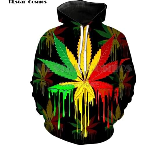 PLstar Cosmos Drop shipping 2018 autumn New Fashion Hoodies Colorful Weeds Print 3d Hooded Sweatshirt casual hoodie pullovers
