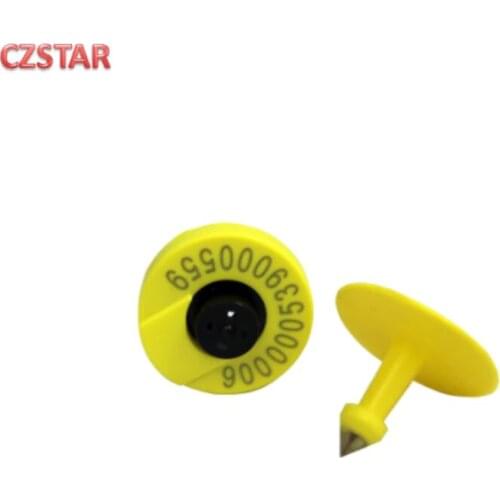 Professional manufacturer Print serial number Durable UHF Animal RFID Ear Tag Sheep Cow Cattle Pig ear tag