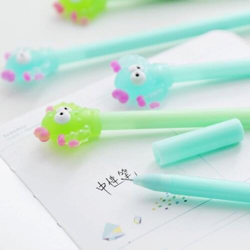 Jonvon Satone 12 Pcs Creative Cartoon Cactus Neutral Pen Office Learning Signature Pen Needle Gel Pens Korean Stationery