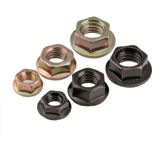 Hexagon flange nut flower tooth nut anti-skid anti-loosening M2M3M4M5M6M8M10M12