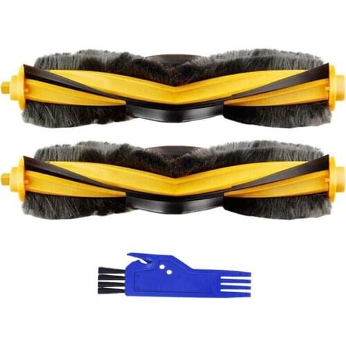 2 Pcsk Replacement Vacuum Cleaner Roller Brush for Ecovacs 950 Ozmo, Ozmo 920, Ozmo T5, Ozmo T8 with Brush