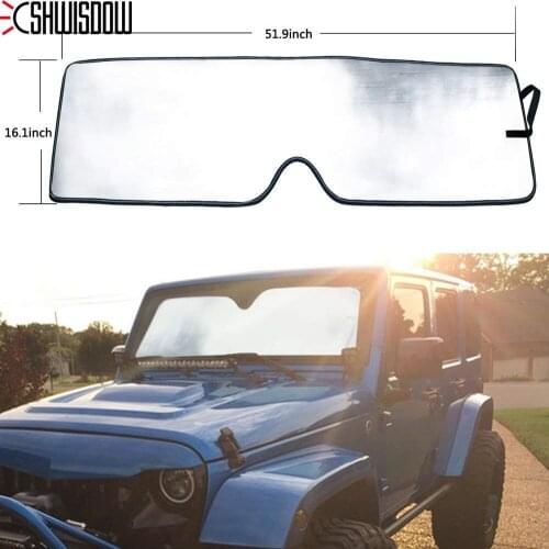 Windshield Sunshade Curtain Heat Insulation For Jeep For Wrangler Protection Sun Shield Cover Car Accessories UV Rays Protector