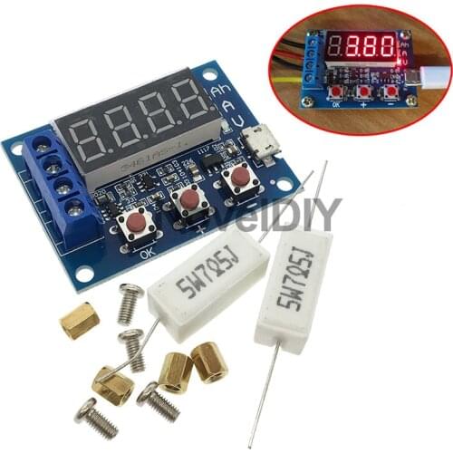 1.2v 12v ZB2L3 18650 Li-ion Lithium Battery Capacity Tester + Resistance Lead-acid Battery Capacity Meter Discharge Tester