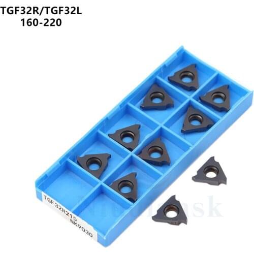 TGF32R160 165 170 175 180 190 200 210 215 220 NK9030 Carbide Inserts CNC Lathe Tools Grooving Blade Slotting Turning Tool TGF32L