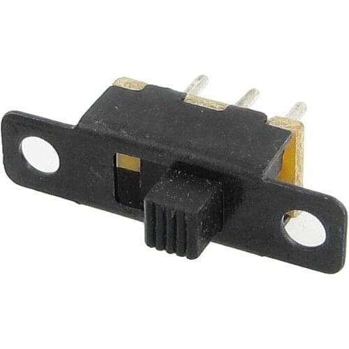 JFBL Hot 50 Pcs x DC 50V 0.5A 2 Position 1P2T SPDT Panel PCB Vertical Slide Switch 3 Pin