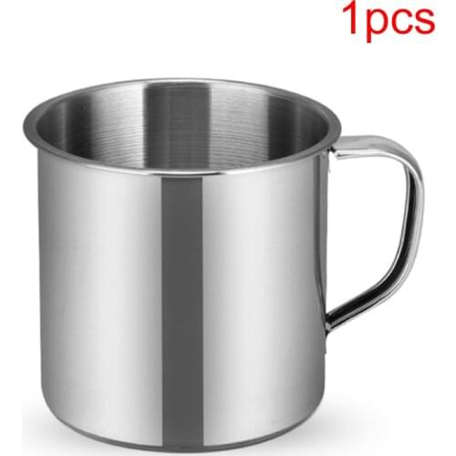 1/3/6pcs Outdoor Camping Hiking Tea Mug Cup Stainless Steel Coffee Cup Office School Gift Useful