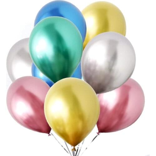 12-inch metallic balloon Pearlescent texture holiday party wedding room layout heavy metal color round balloon 50pcs/lot