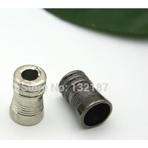 150pcs/lot metal zinc alloy bell stoppers cord ends lock black/silver free shipping BELL-003