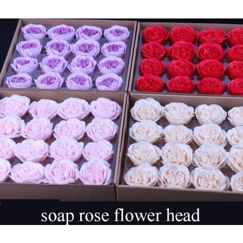 16pcs per box handmade soap rose flower head for mothers day gift creative soap rose head valentines gift box