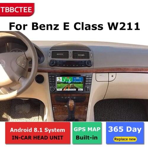 2 Din Android radio bluetooth GPS Navigation wifi Stereo video For Mercedes Benz E Class W211 2002~2009 Car Multimedia Player