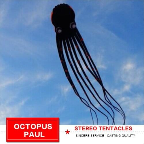 2020New arrivalOctopus Paul kite for audlts 37 square meter 3D large huge big solid soft inflatable show kites