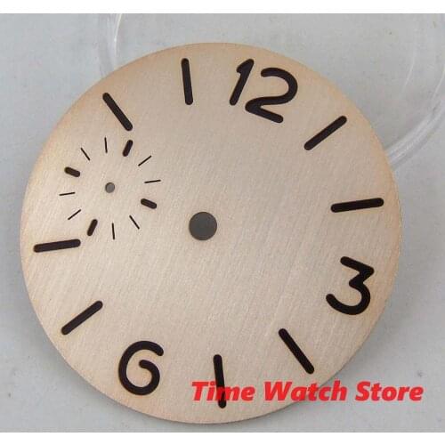 37.5mm gray black beige sandwich dial black marks luminous fit eta 6497 movement watch men watch dial D161/162