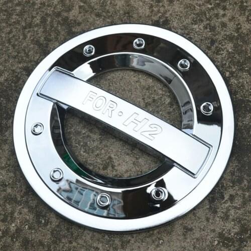 ABS chrome plastic fuel tank cover for 2014 15-17 HOVER H2 car-styling oil fuel cap trim plating protective film cover stickers