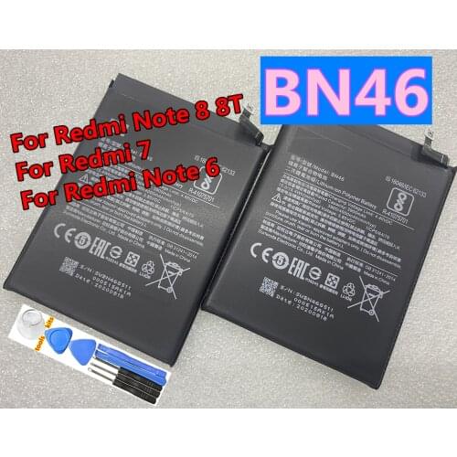 Real New Original Replacement Battery BN46 4000mAh For Xiaomi Redmi Note8 Note 8T 8 Redmi 7 Redmi7 Note 6 Note6 Mobile Phone