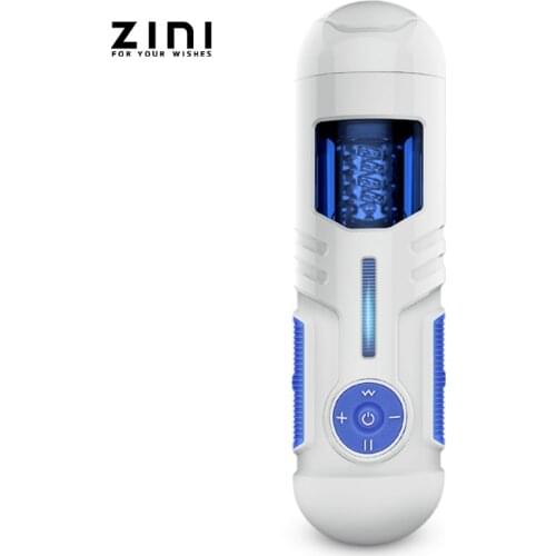 ZINI Piston Automatic Telescopic Masturbation Cup For Male Blowjob Sucking Masturbator Realistic Textured Vagina Sex Toys