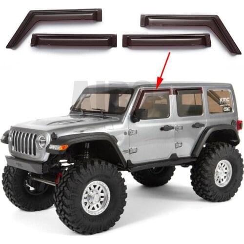 For 1/10 axial SCX10 III AXI03007 Jeep Wrangler RC auto parts decoration 1set window sun visor weather shield deflector