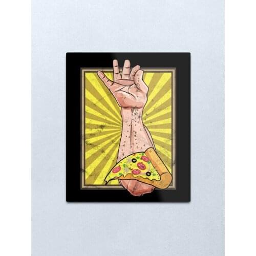 Camiseta de regalo de sal Bae Pizza Meme, signo de con de Metal, Vintage, letrero de pared de Metal, placa Retro, cobertizo