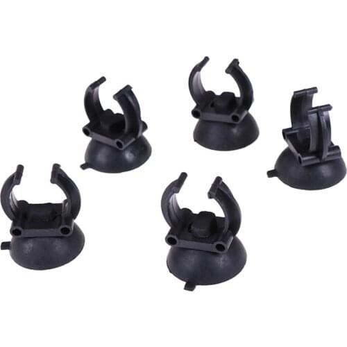 5Pcs/lot Black Suction Cups Aquarium Sucker Suction Cup For Air Line Pipe Tube LED Lights Heating Rods Clip Wire Holder