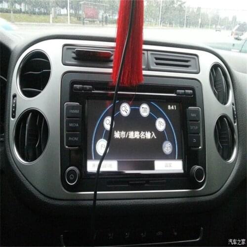 Air Conditioner Outlet Decoration Cover ABS Chrome For Volkswagen VW 2010-2013 2014 2015 2016 Tiguan Car Styling Accessories 4ps