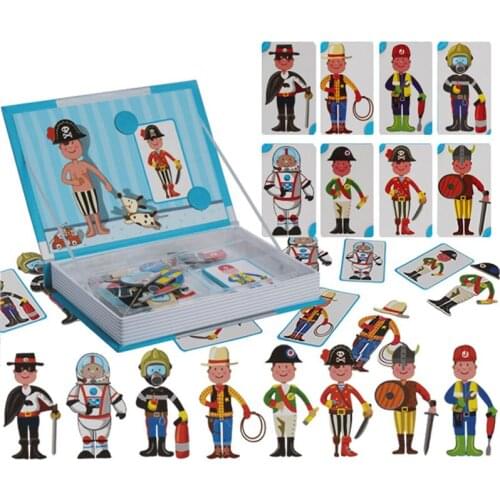 Kids Magnetic Stickers Montessori Toys Montessori Materials Magnets Professional Games Educational Toys For Children Funny Brick