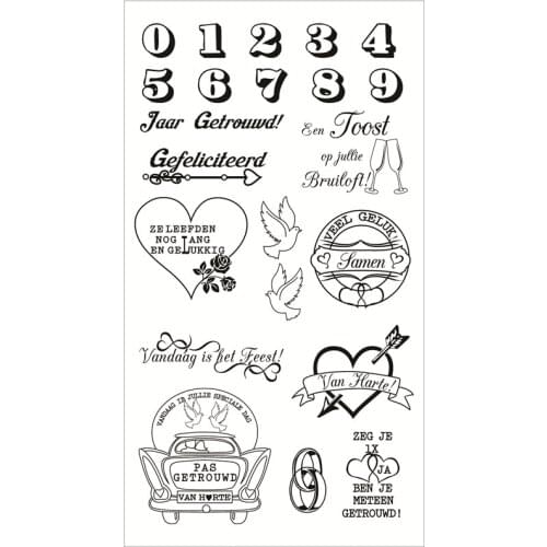 Dutch Clear Stamps for Scrapbooking Tampons Transparents Seal Background Stamp Card Making Diy Boy running