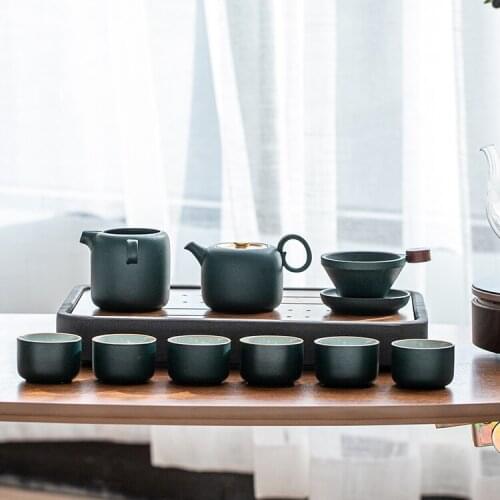 Ceramic Luxury Tea Cup Set Porcelain Kung Fu Tea Pot Tea Cups and Saucer Sets Living Room Juego De Te Household Products DG50TS