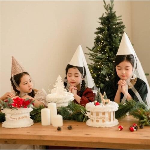 Korea Style Baby Birthday Hat Kids Boy Girl Prince Princess Party Caps Costume Headwear Props Decoration Photography