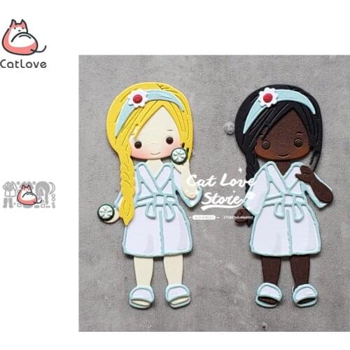 Catlove SPA Lady Metal Cutting Dies Scrapbooking Mold Knife Stencil Die Cuts Card Making DIY Craft Embossing New Dies For 2020