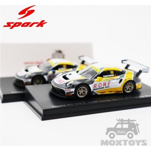 Spark 1:64 911 GT3 R ROWE Racing FIA GT World Cup Macau 2019 Diecast Model Car