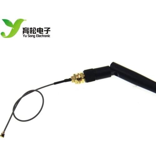 New product 2.4G WIFI module with IPEX to SMA female external antenna adapter, with SMA male antenna