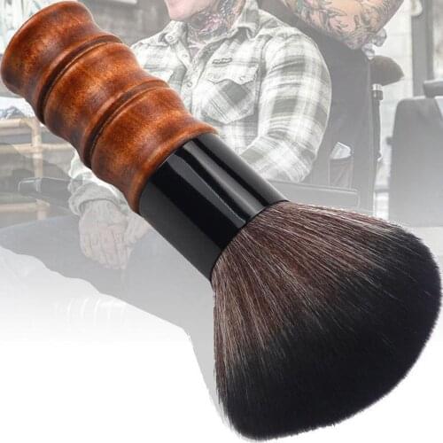 Soft Black Neck Face Duster Beard Brushes Barber Hair Cleaning Hairbrush Salon Cutting Hairdressing Styling Makeup Tools