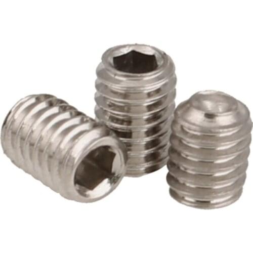 Grade 12.9 Nickel Plating Hex Hexagon Socket Allen Cup Point Grub Screw Set Screws M2.5 M3 M4 M5 M6 M8 M10