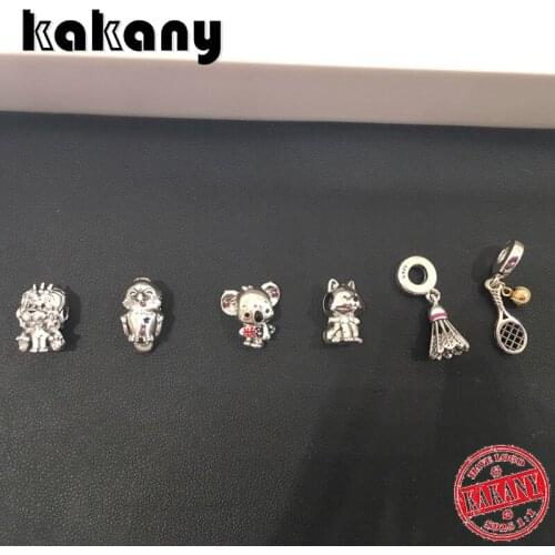 2020 New High-quality Badminton Badminton, Tennis Racket And Ball Pendant Diy Original Suitable For Women 1:1 Jewelry